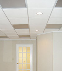 Basement Ceiling Tiles for a project we worked on in Claymont, Delaware & Maryland