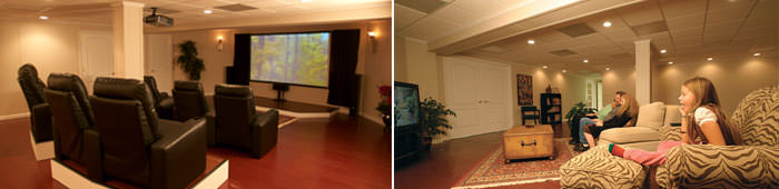 Basement Finishing in DE & MD, including Bridgeville, Pike Creek & Dover.