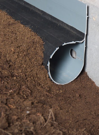 crawl space drain system installed in Camden