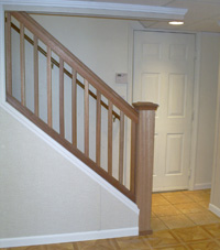 Renovated basement staircase in Lewes
