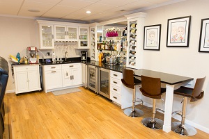Bar in a Four Corners finished basement