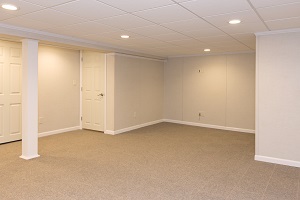A complete finished basement system in a Ocean View home