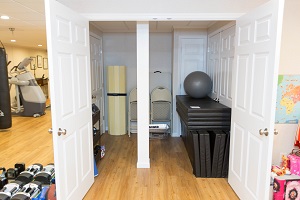 TBF finished basement with home gym in Dover