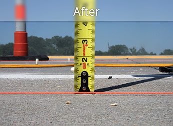 After leveling Wilmington roadway with PolyLevel®