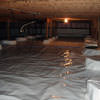 A very large, sealed, and waterproofed crawl space in Highland Acres.