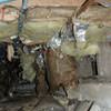 Crawl space insulation soaked with moisture and falling to the floor in Delmarva.