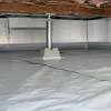 a sealed, encapsulated crawl space with structural repairs present in Easton.