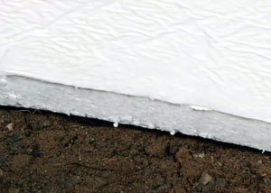 Insulation installed on a crawl space floor in Fruitland